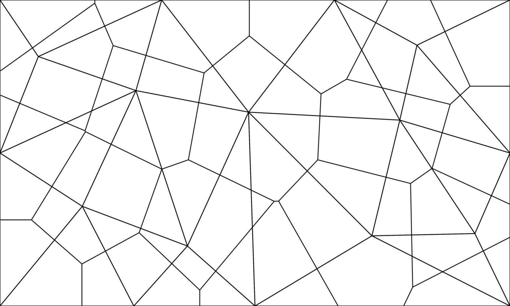 Abstract polygon geometric structure line on white background. Mosaic pattern concept vector