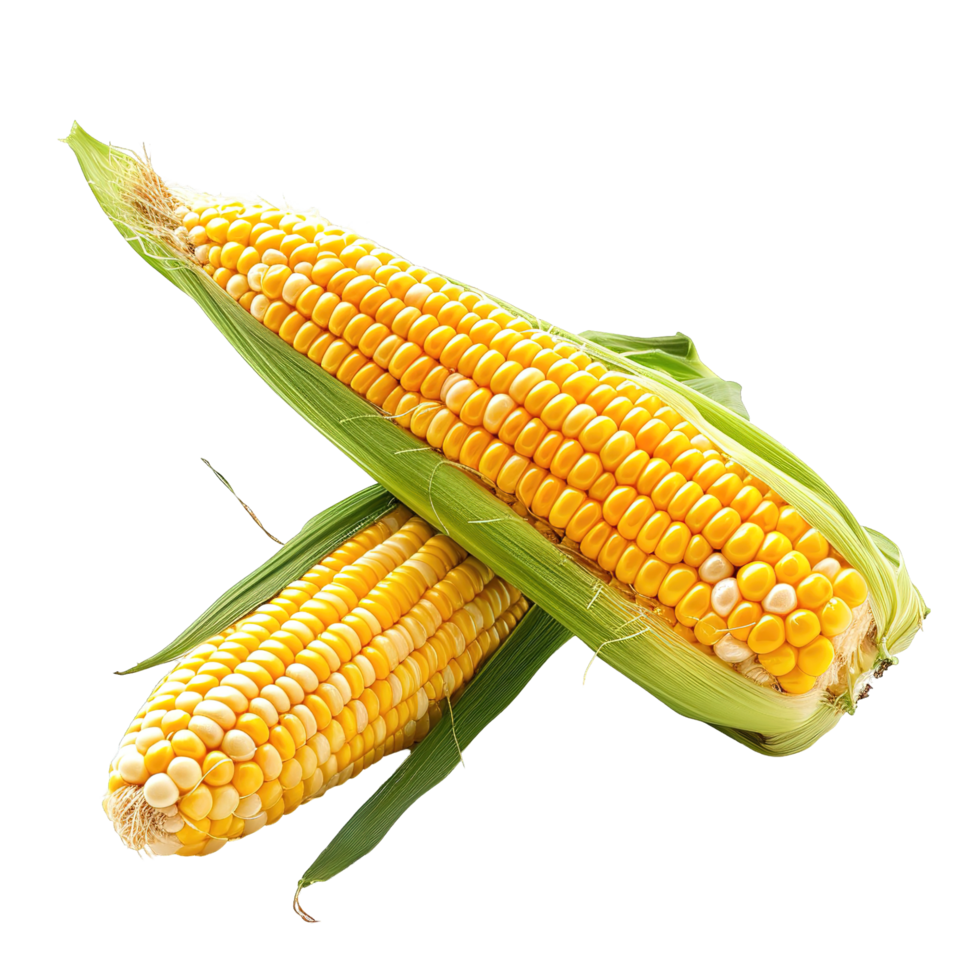 Single ear of corn isolated png