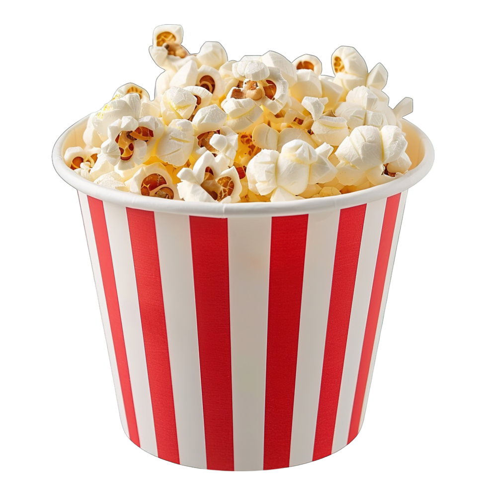 Popcorn in bucket png