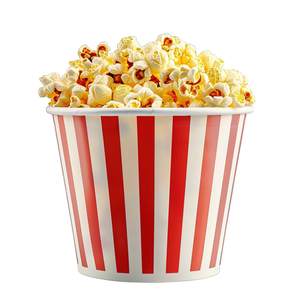 Popcorn in bucket png