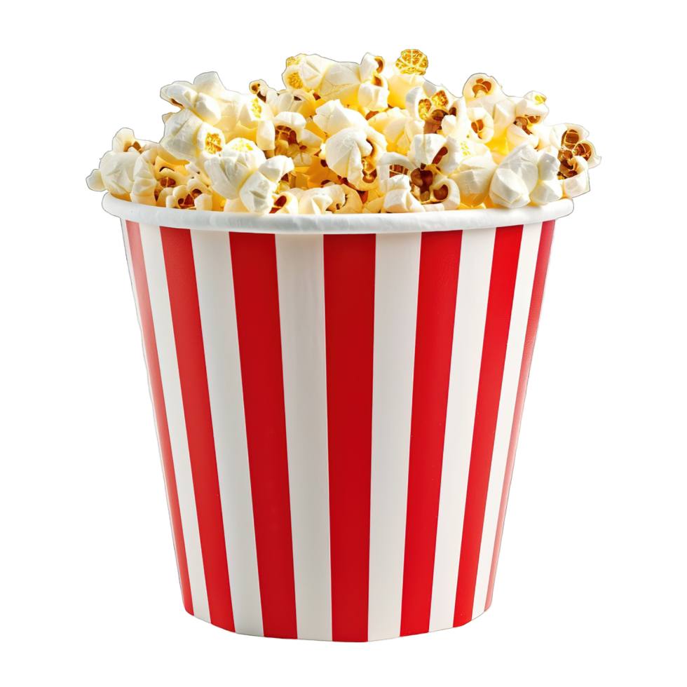 Popcorn in bucket png