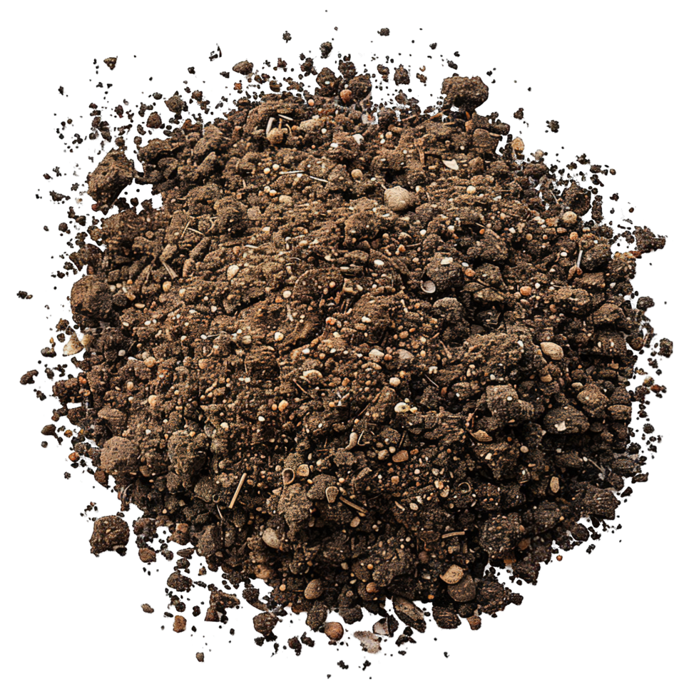 Pile of soil scattered png