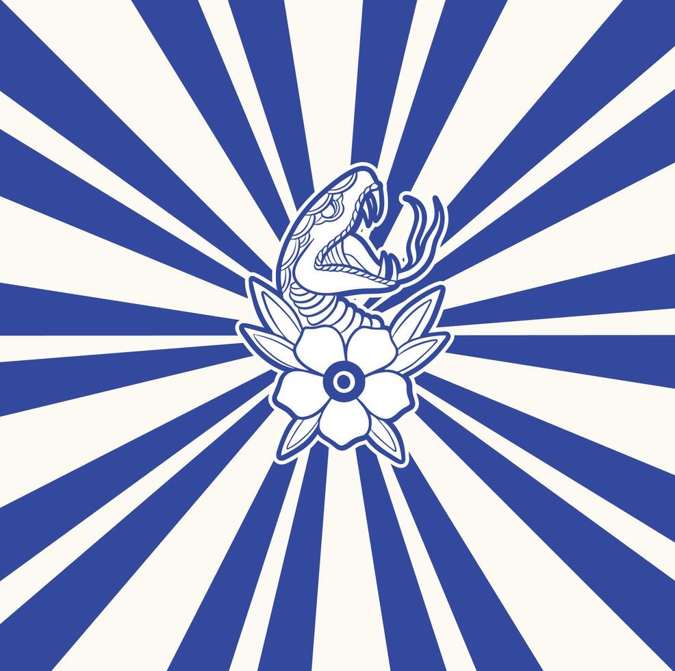 snake head symbol illustration vector