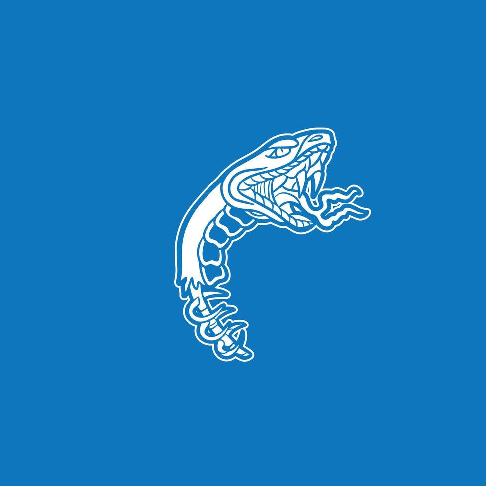 snake head symbol illustration vector