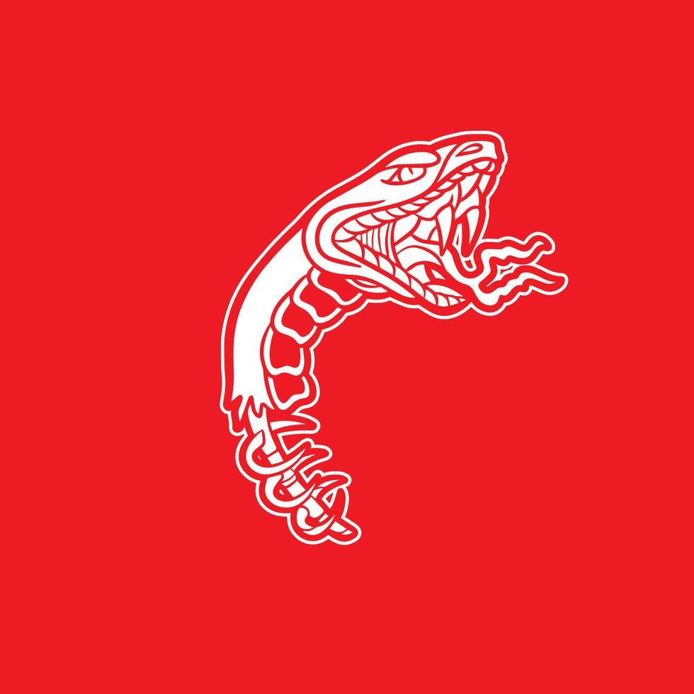 snake head symbol illustration vector