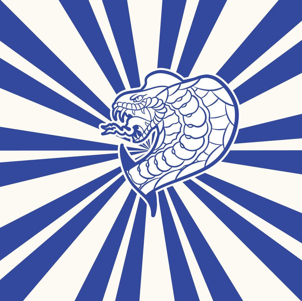 snake head symbol illustration vector