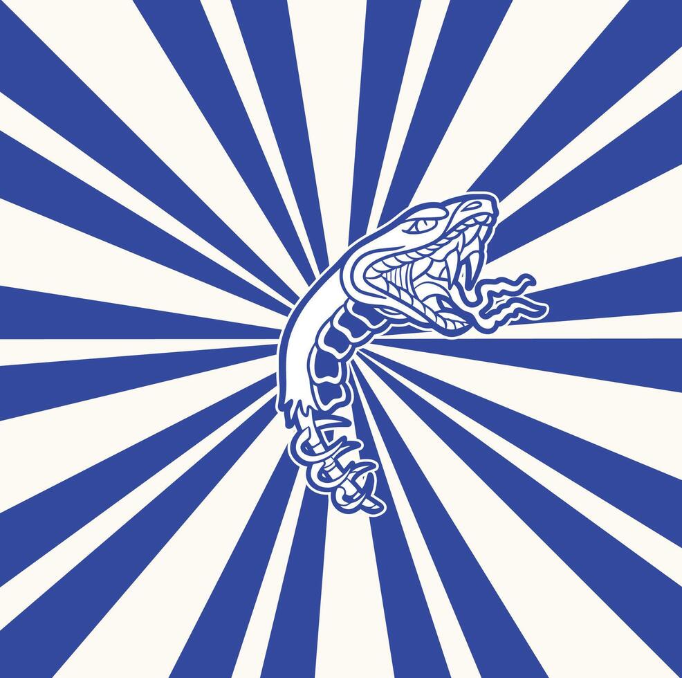 snake head symbol illustration vector
