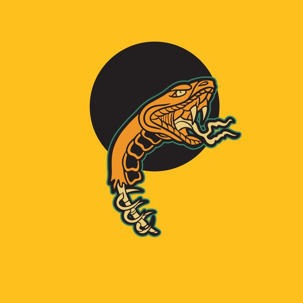 snake head symbol illustration vector