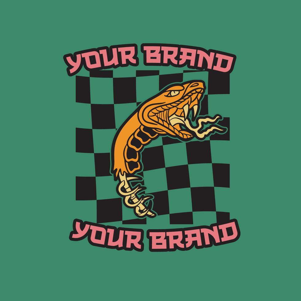 snake head symbol illustration vector