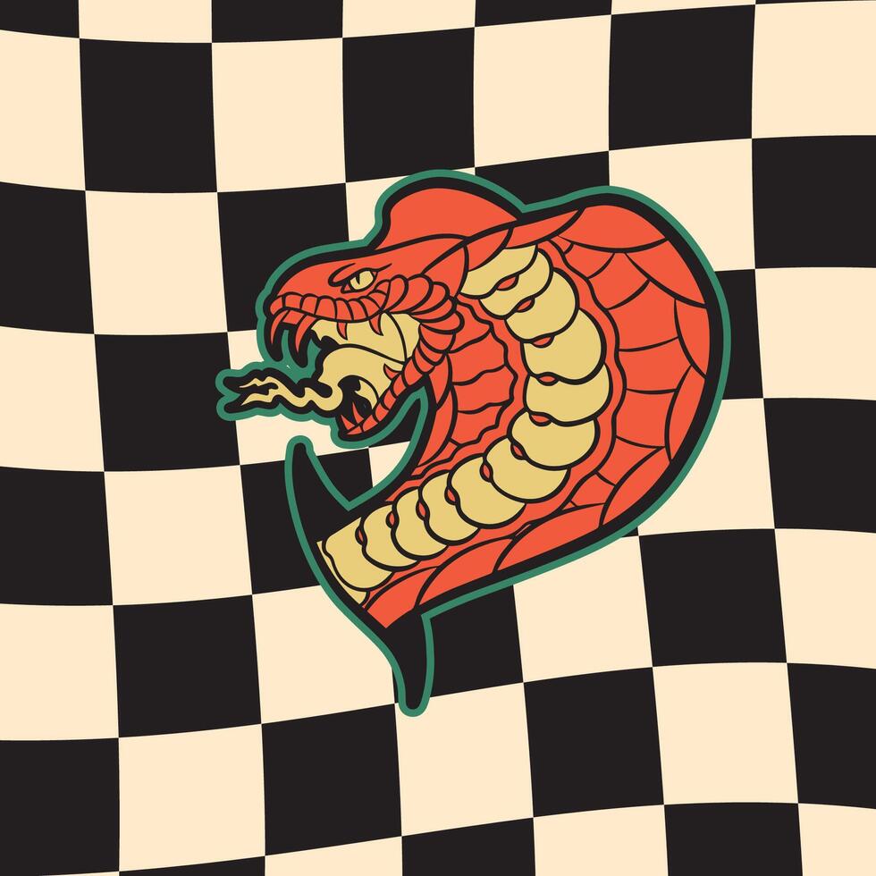 snake head symbol illustration vector