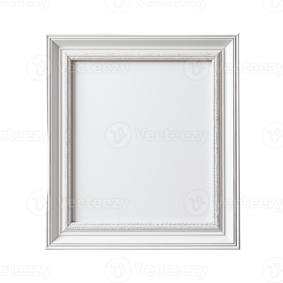 Photo frame empty isolated on transparent background, without background . png