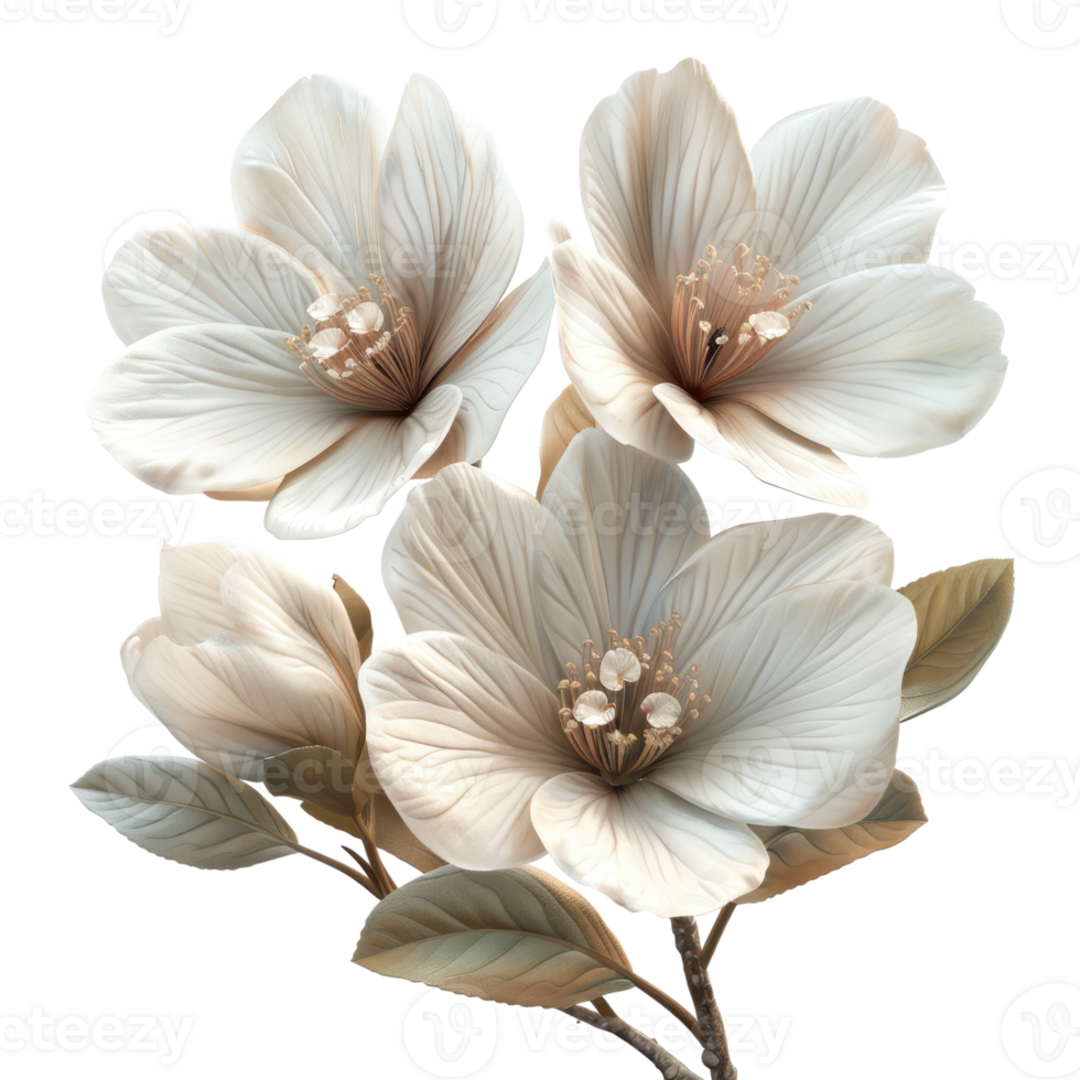 one flower isolated on transparent background, without background . png