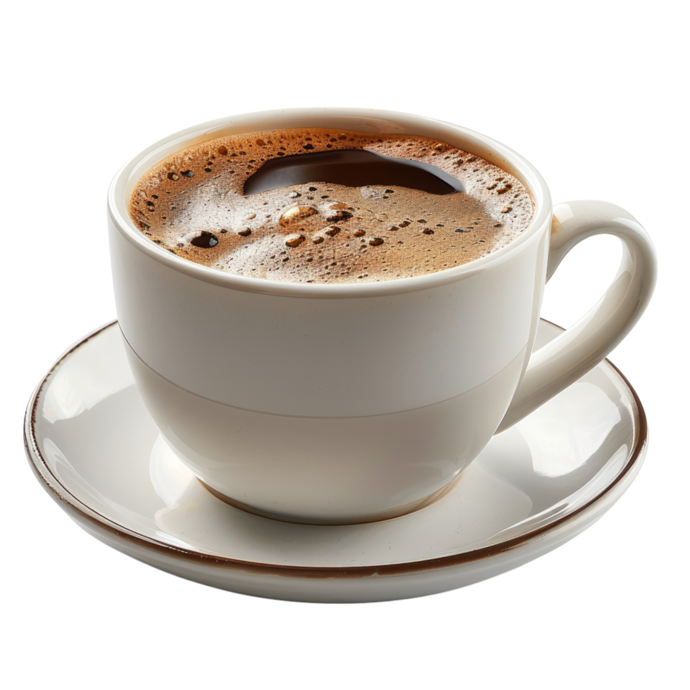 Cup of coffee without background, transparent . png