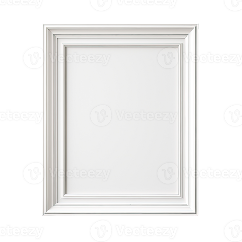 Photo frame empty isolated on transparent background, without background . png