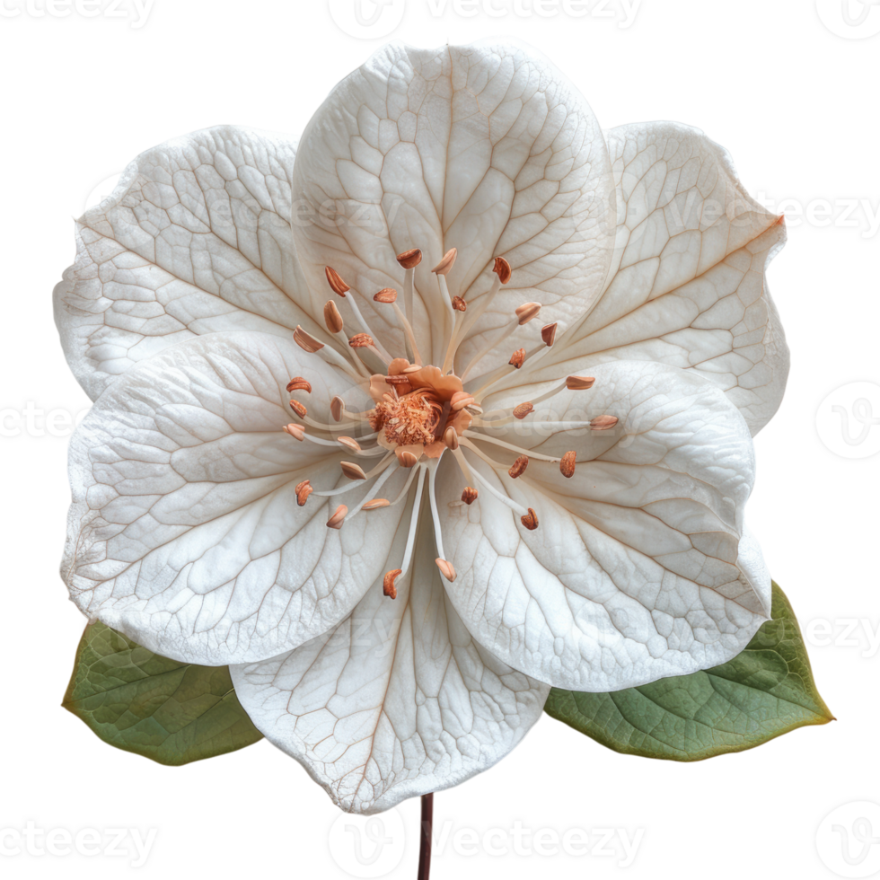 one flower isolated on transparent background, without background . png