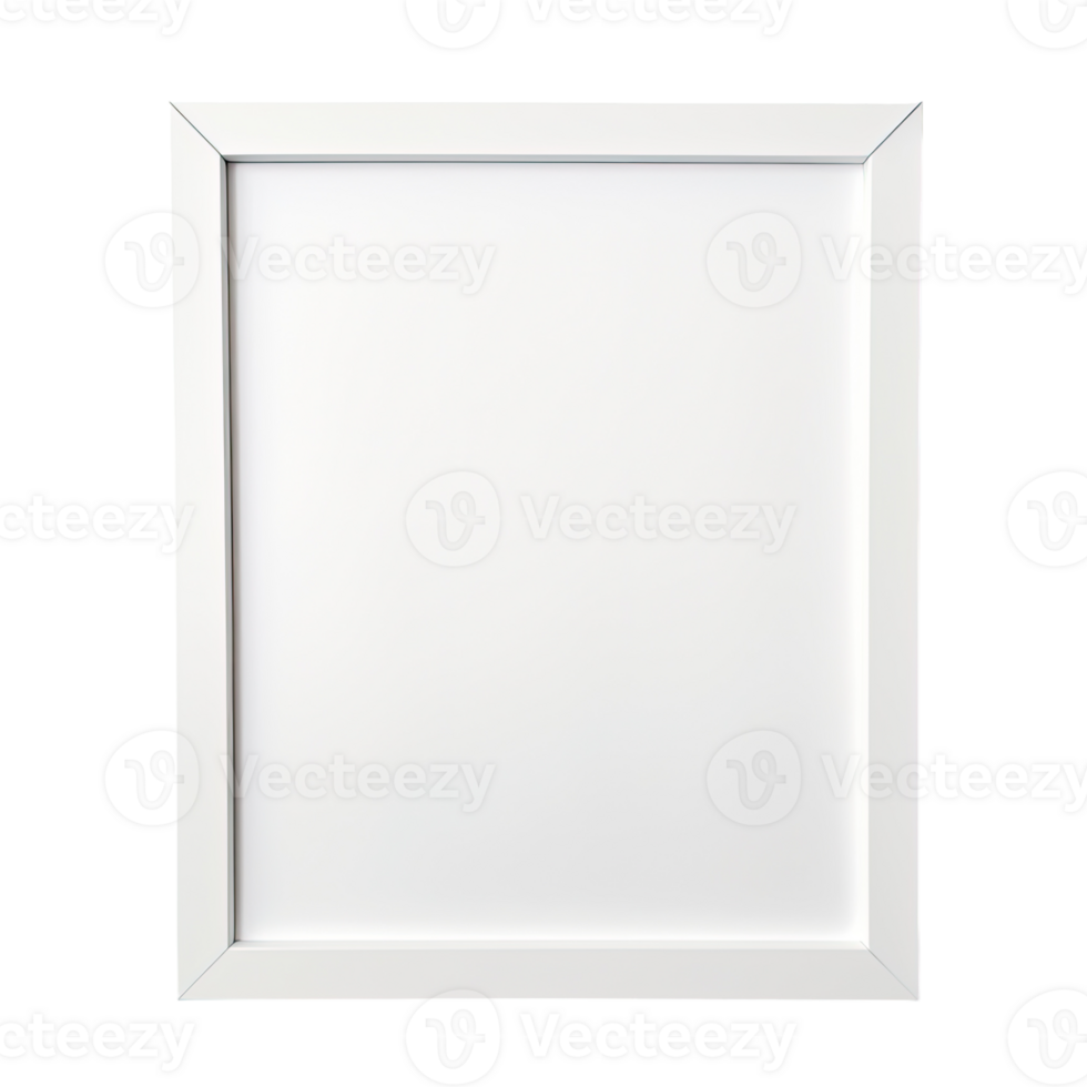 Photo frame empty isolated on transparent background, without background . png
