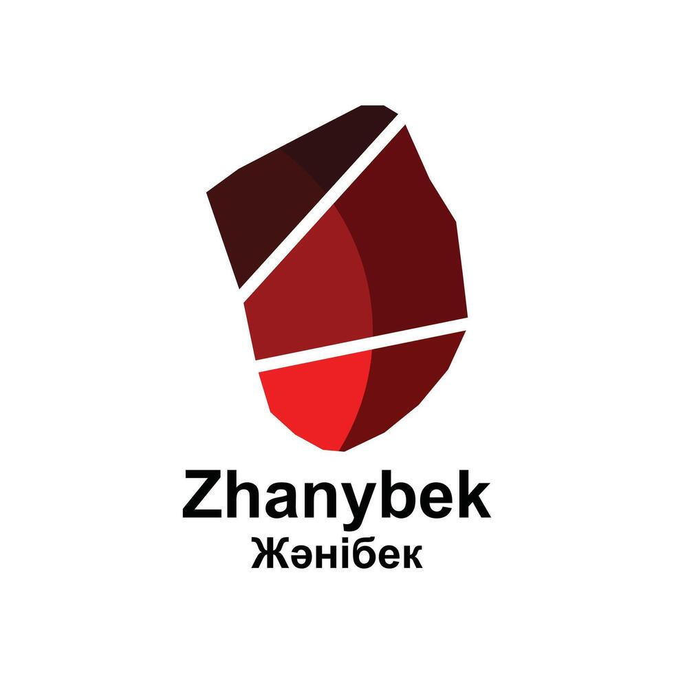 Map of Zhanybek City. map of the Kazakhstan Country. illustration design template vector