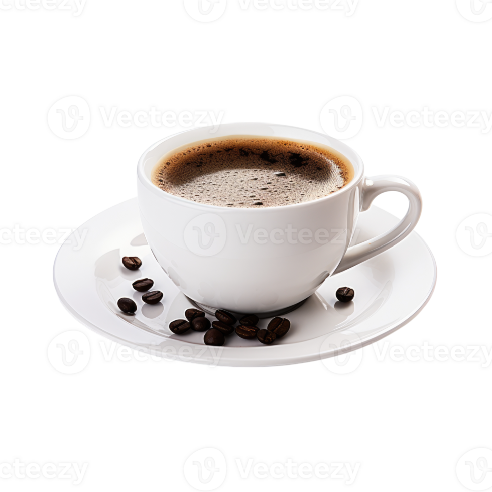 Cup of coffee without background, transparent . png