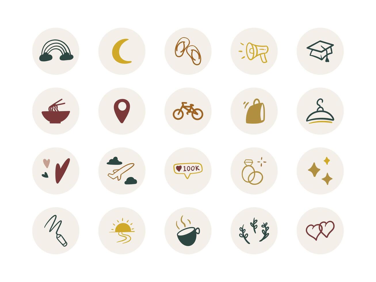 highlight cover. element for social media highlight 02 vector