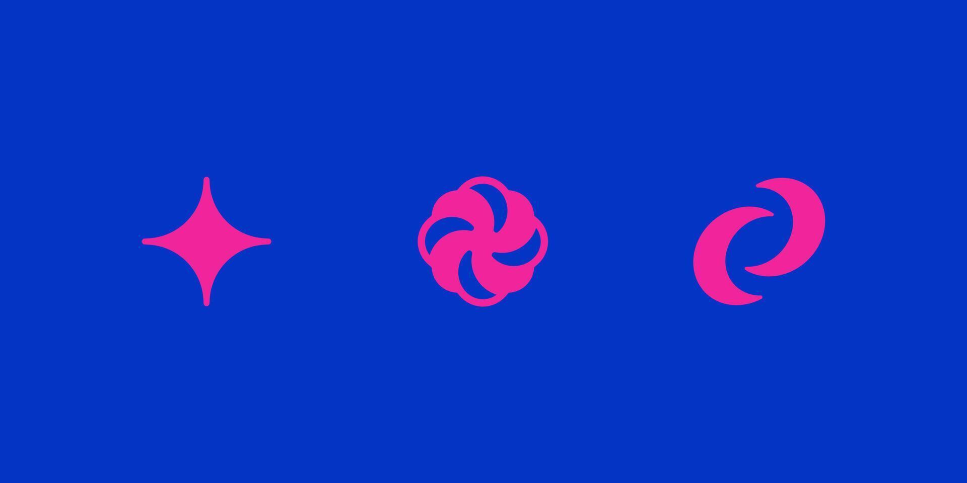 Y2K style elements set. vector