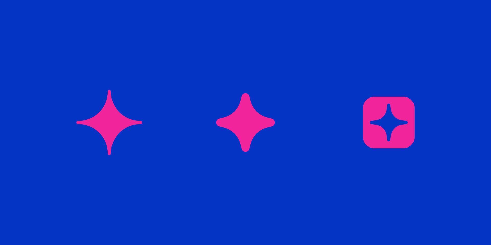 Y2K aesthetics. Y2K star elements. vector