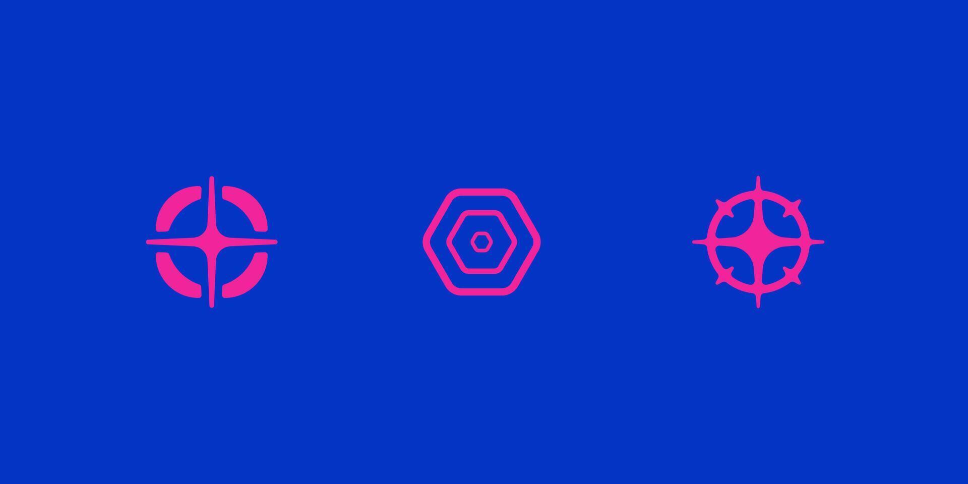 Y2K aesthetics. Y2K design elements. vector