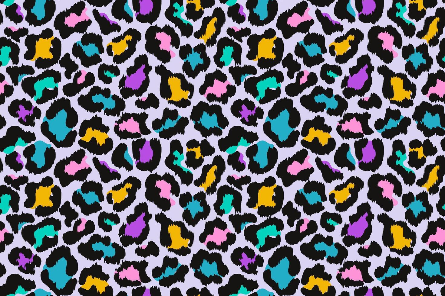 Colorful leopard print seamless pattern. Animal print for fabric, textile, fashion, wallpapper vector