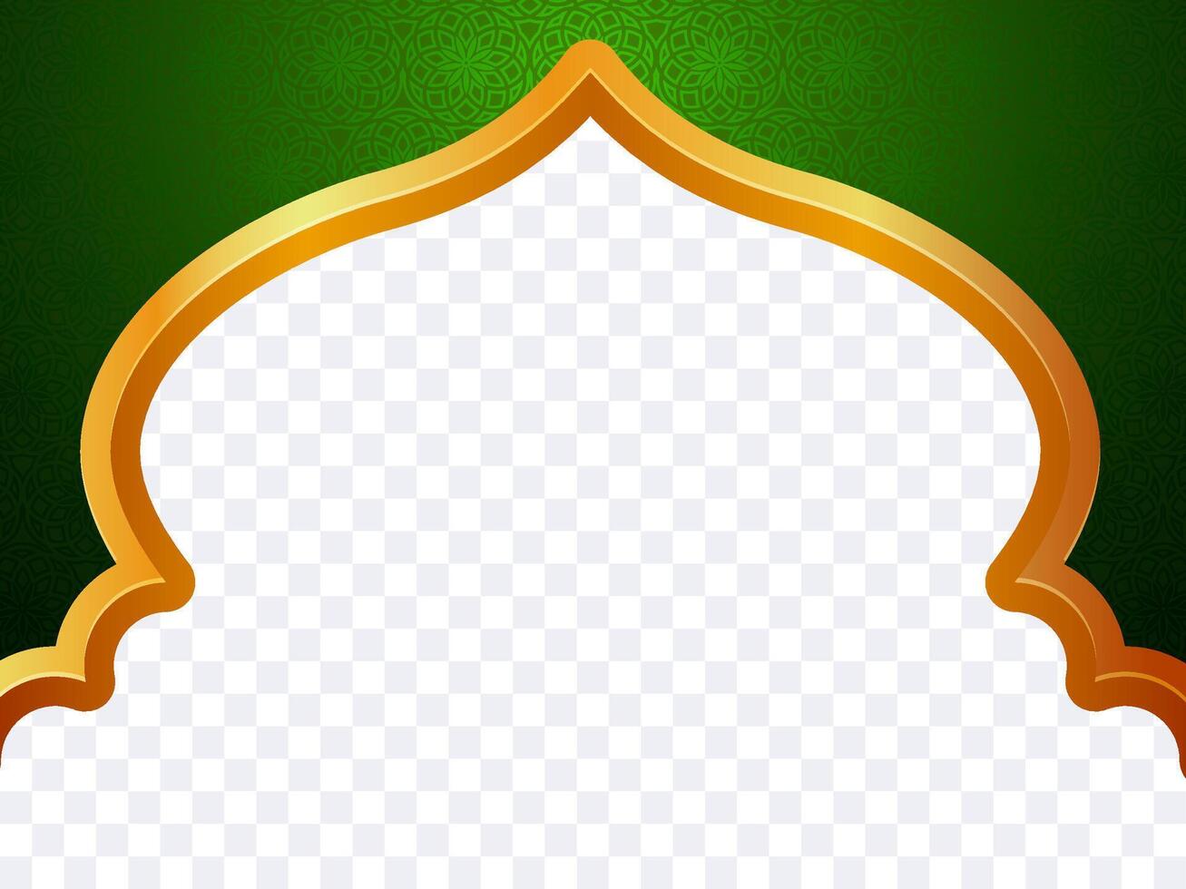 islamic border and background vector