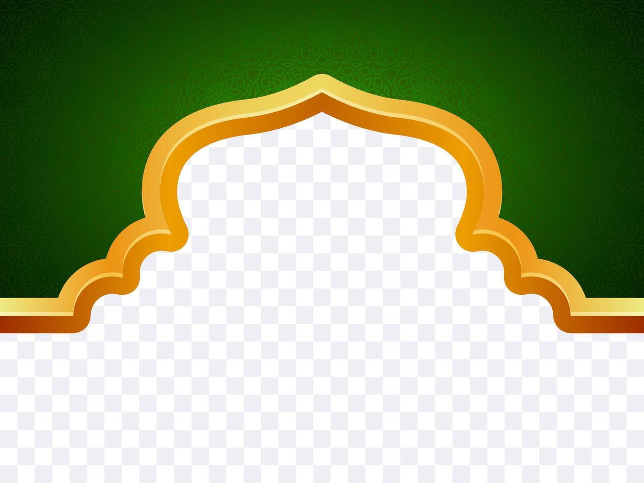 islamic border and background vector