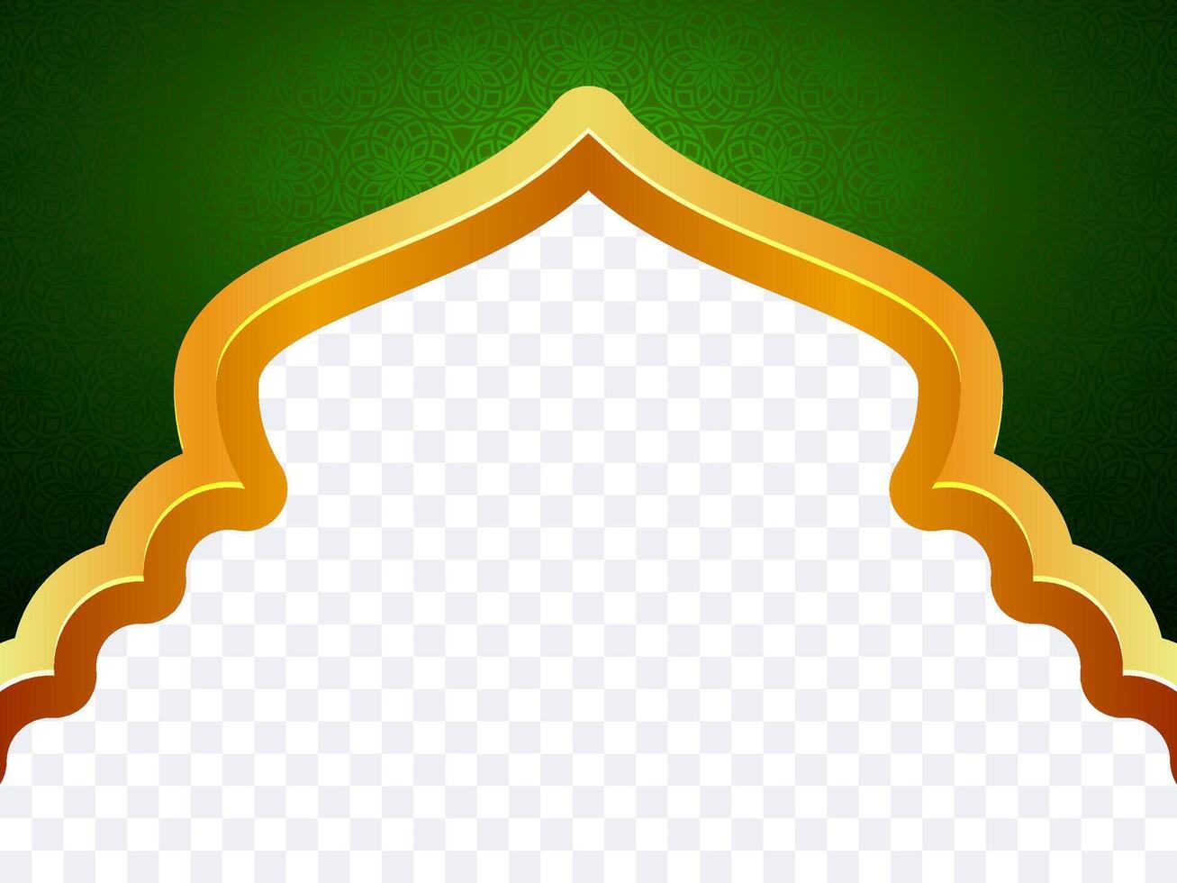 islamic border and background vector