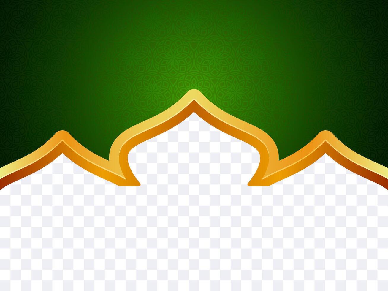islamic border and background vector