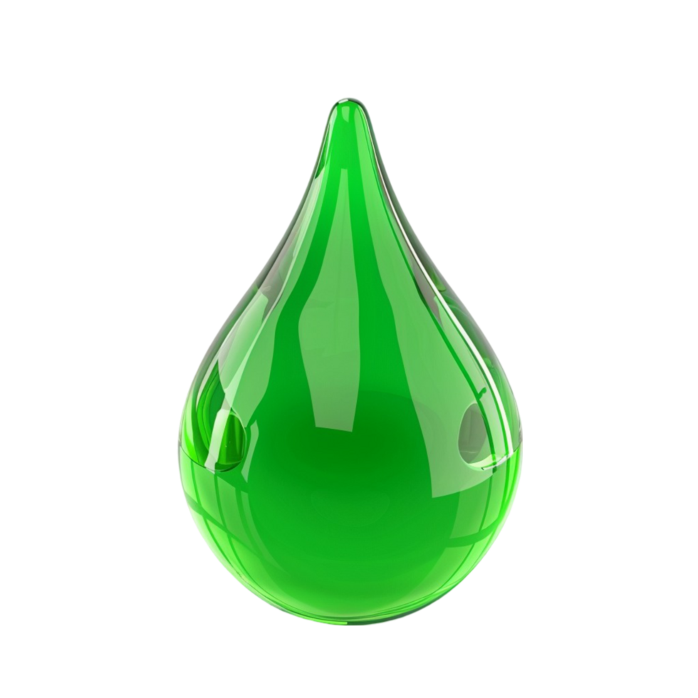Vivid Droplet Thick Liquid in Vibrant Colors Isolated on transparent Background Generative-AI png