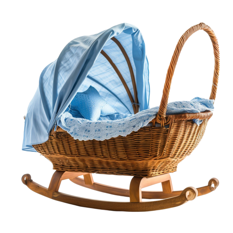Bassinet on transparent Background Generative-AI png