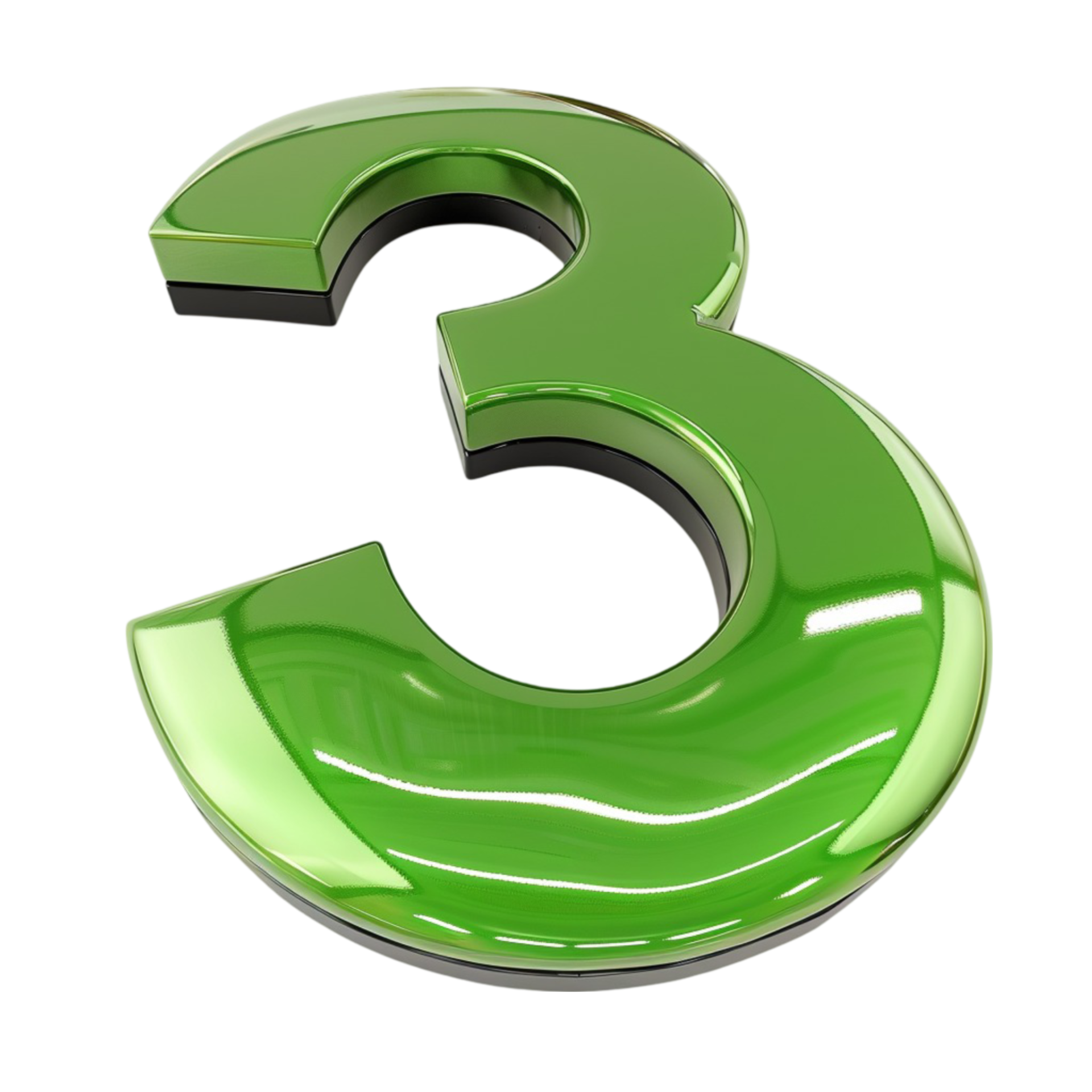 3d Rendering Of Number 3 With Modern Style On Transparent Background 3d Rendering Of Number 3 With Modern Style On Transparent Background