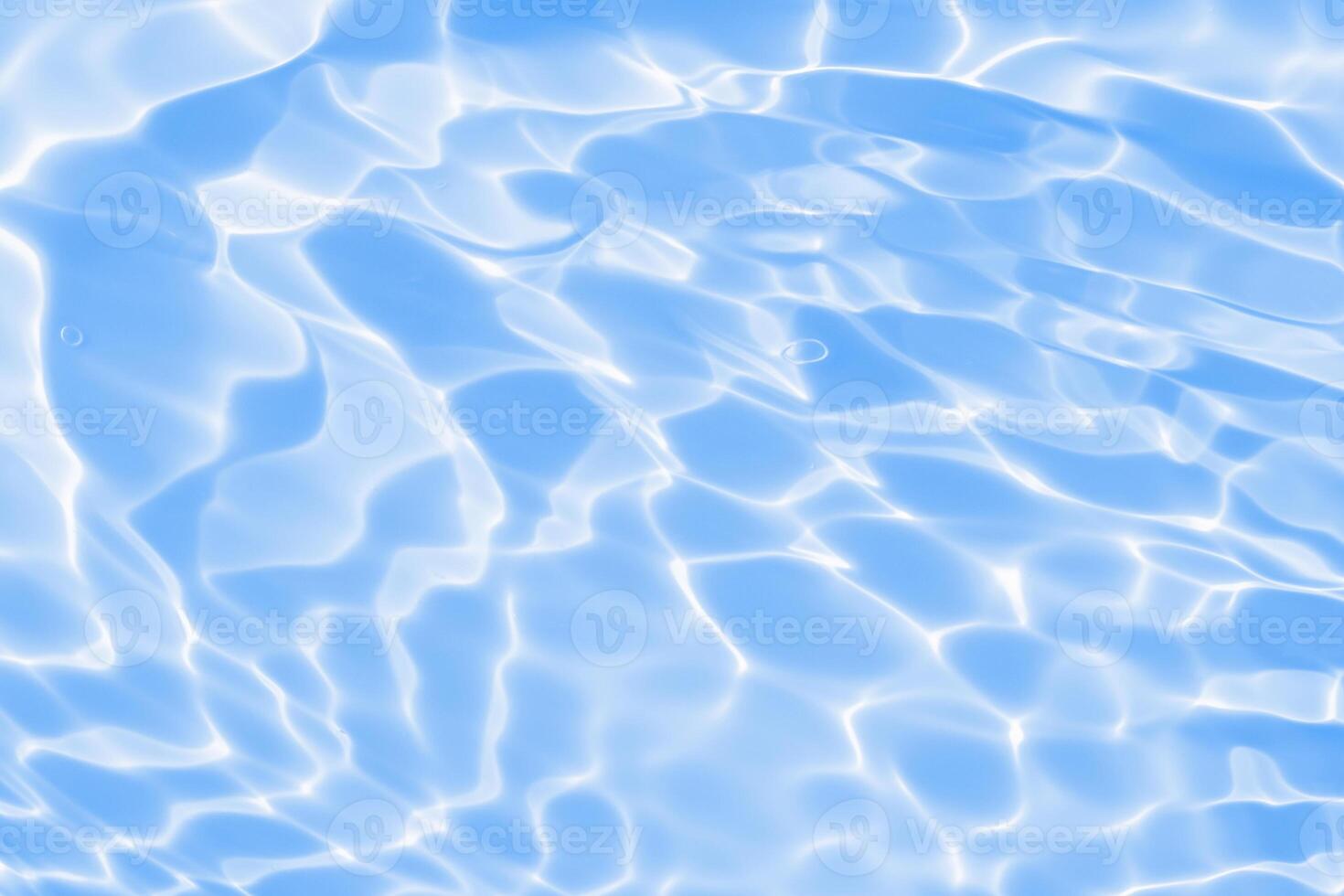 Abstract transparent water shadow surface texture natural ripple on blue background photo