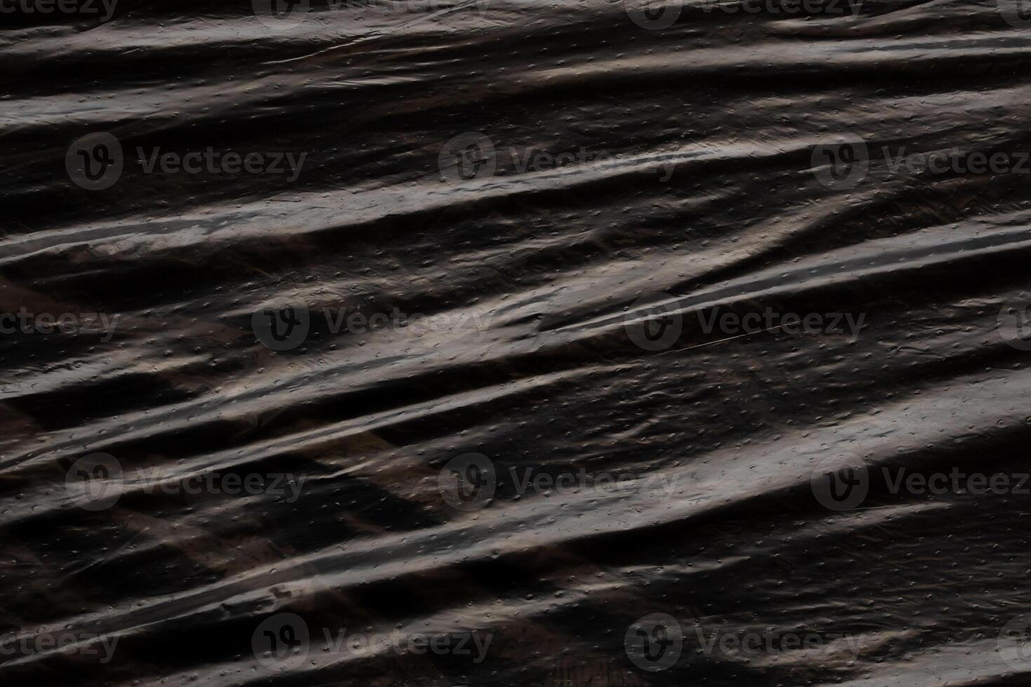 Black plastic bag texture background photo