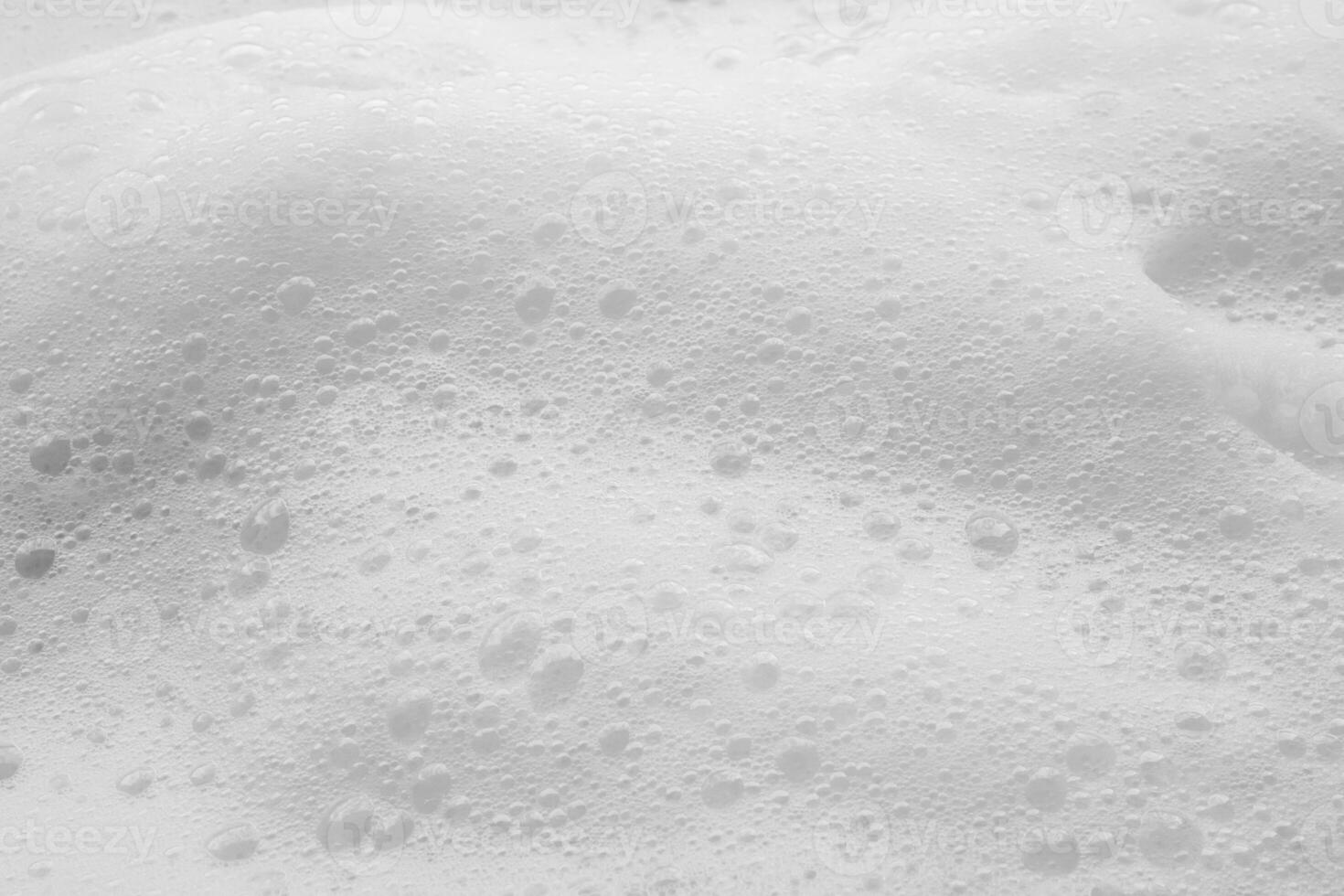 Abstract white soap foam bubbles texture background photo