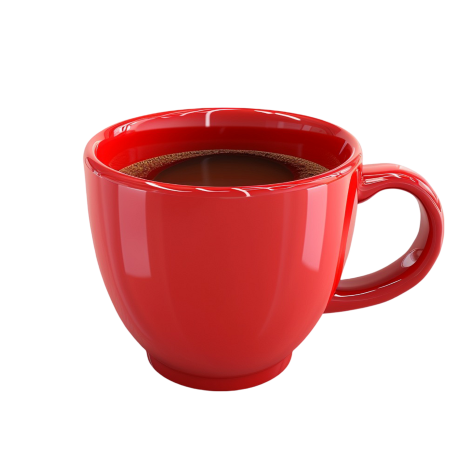 red cup on transparent Background Generative-AI png