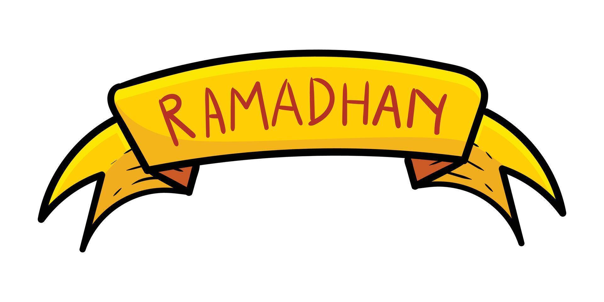 tape ramadan Islamic illustration vector