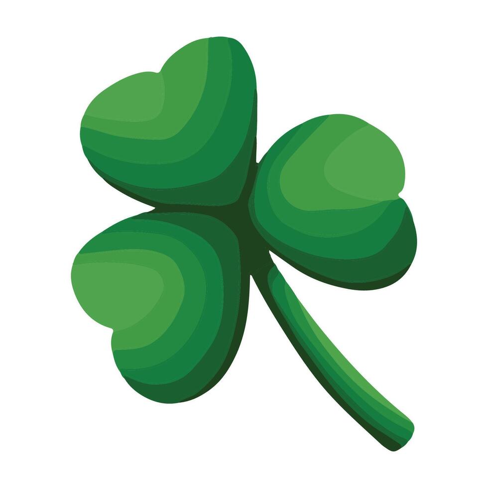 clover st patrick's day elements illustration vector