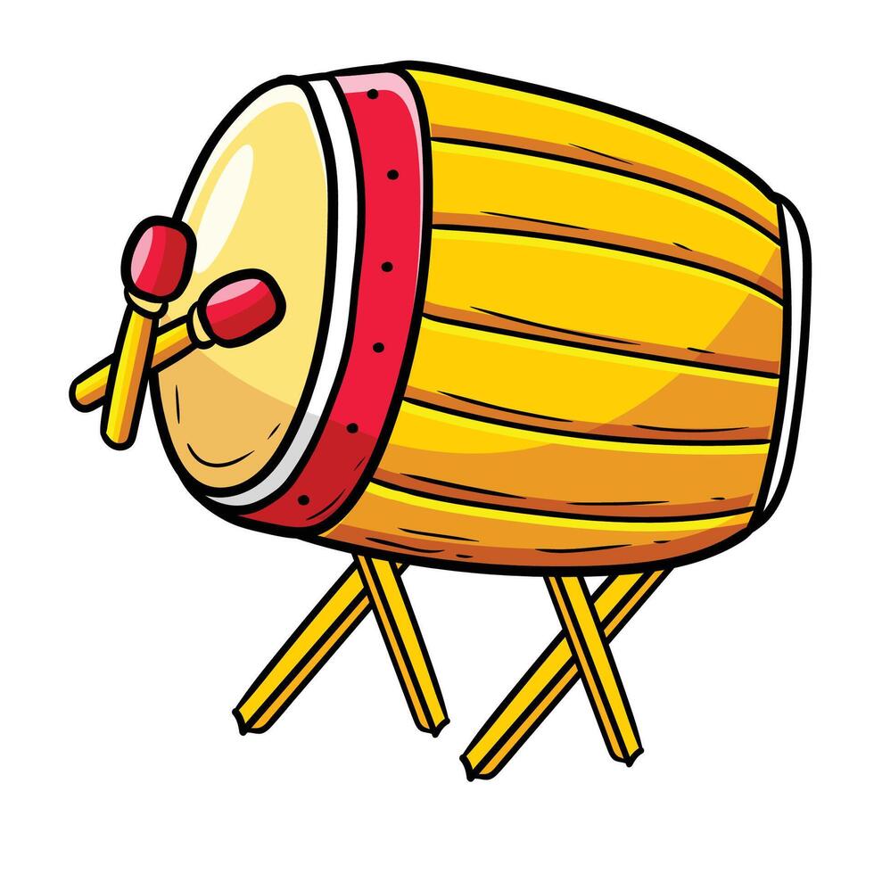 drum ramadan Islamic illustration vector
