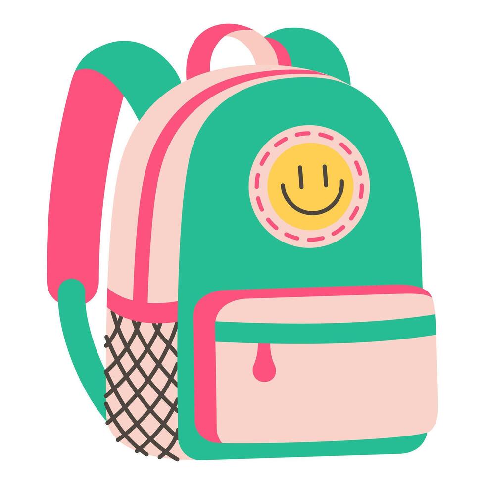 School bag. illustration on white background vector