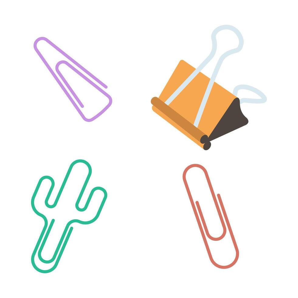 Paper clip, paper clip. illustration vector