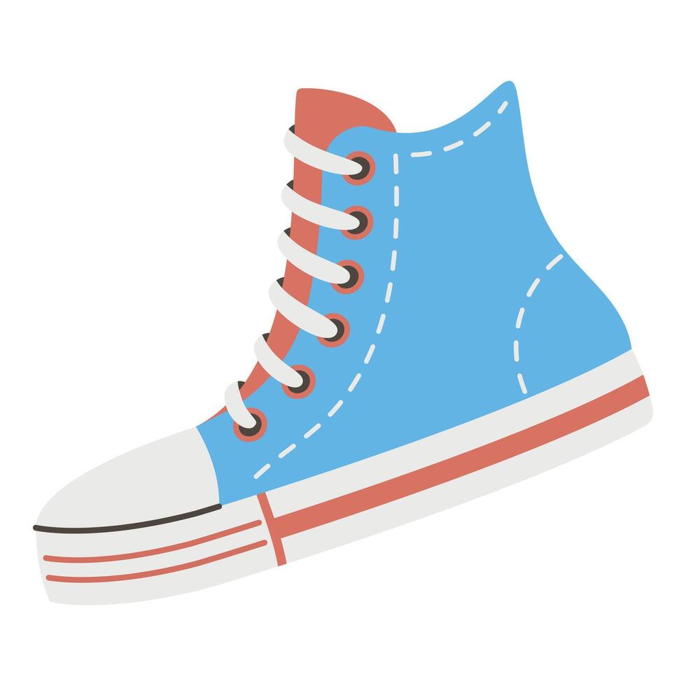 Sneakers, shoes from the 90s. illustration on white background vector