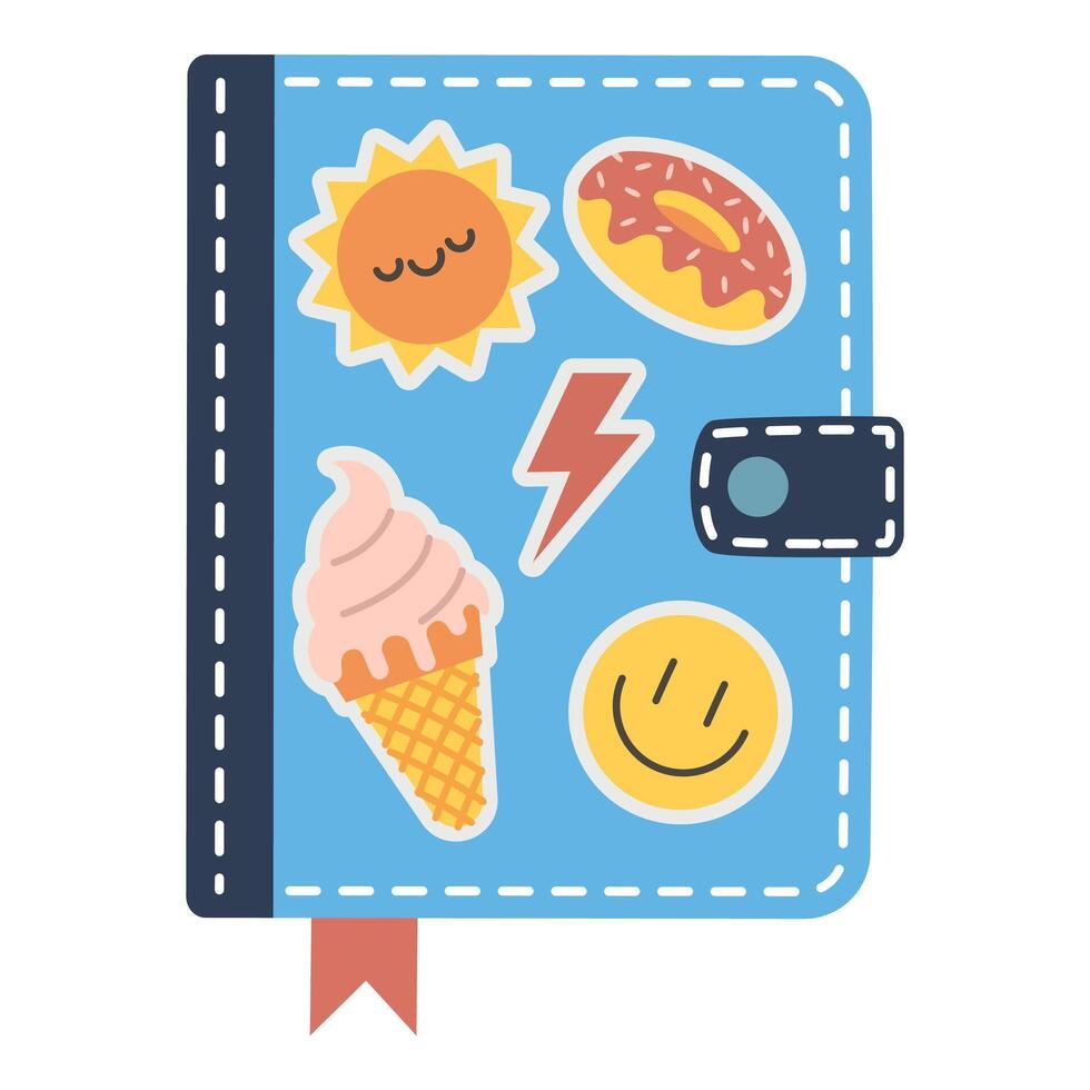 Personal diary. illustration on white background vector