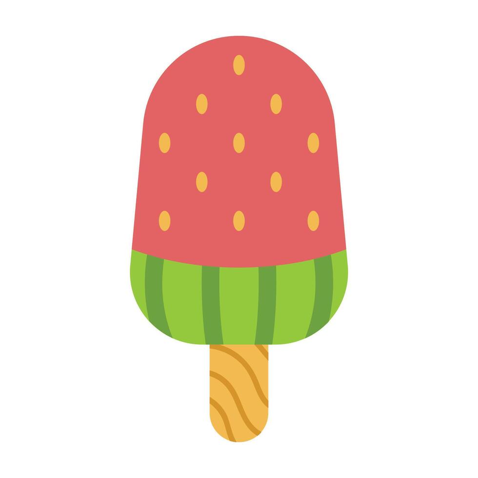 ice cream watermelon icon illustration vector