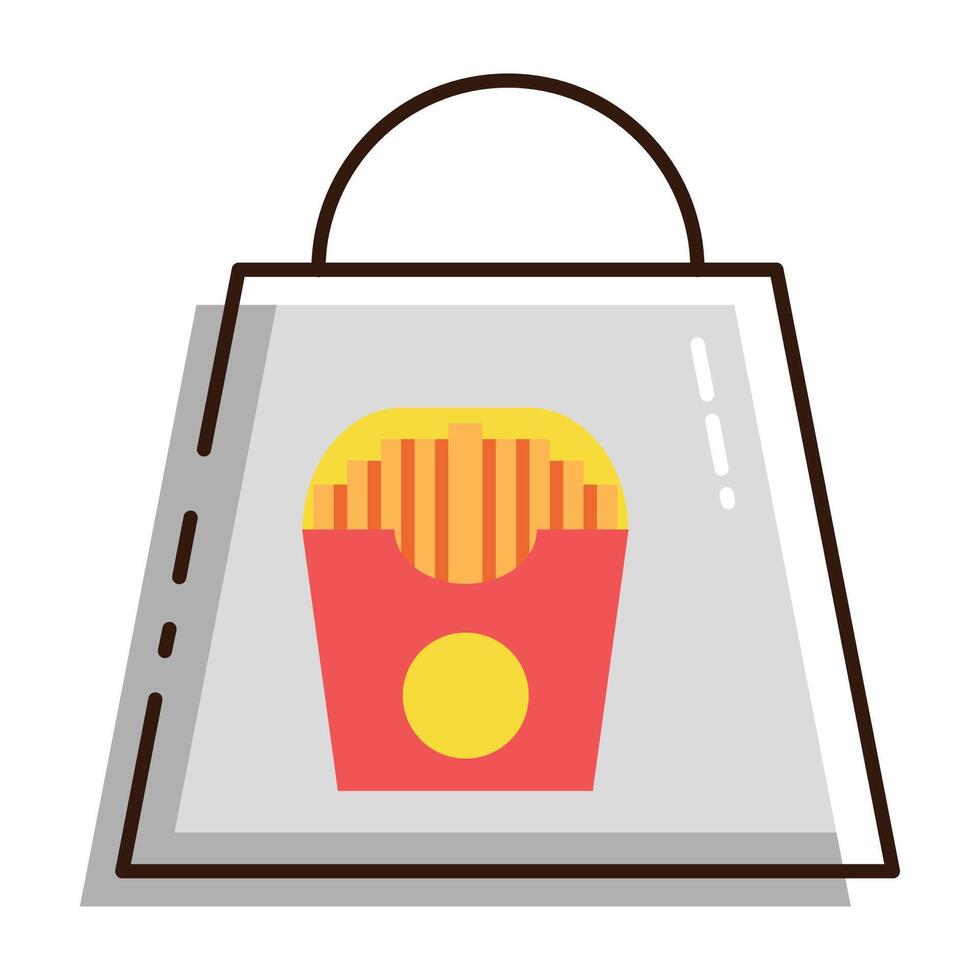 bag food icon illustration vector