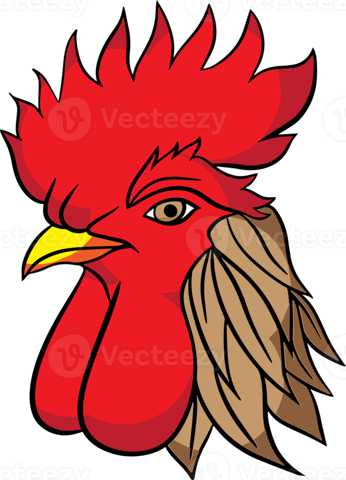 The rooster for Farm or food logo concept. png