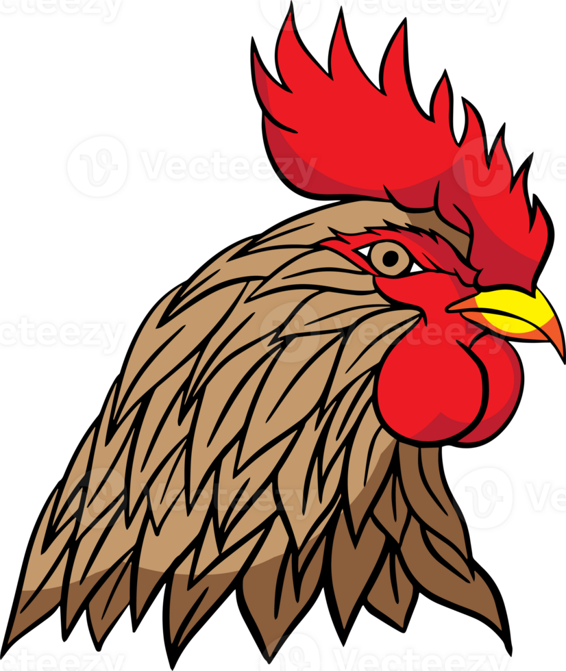The rooster for Farm or food logo concept. png
