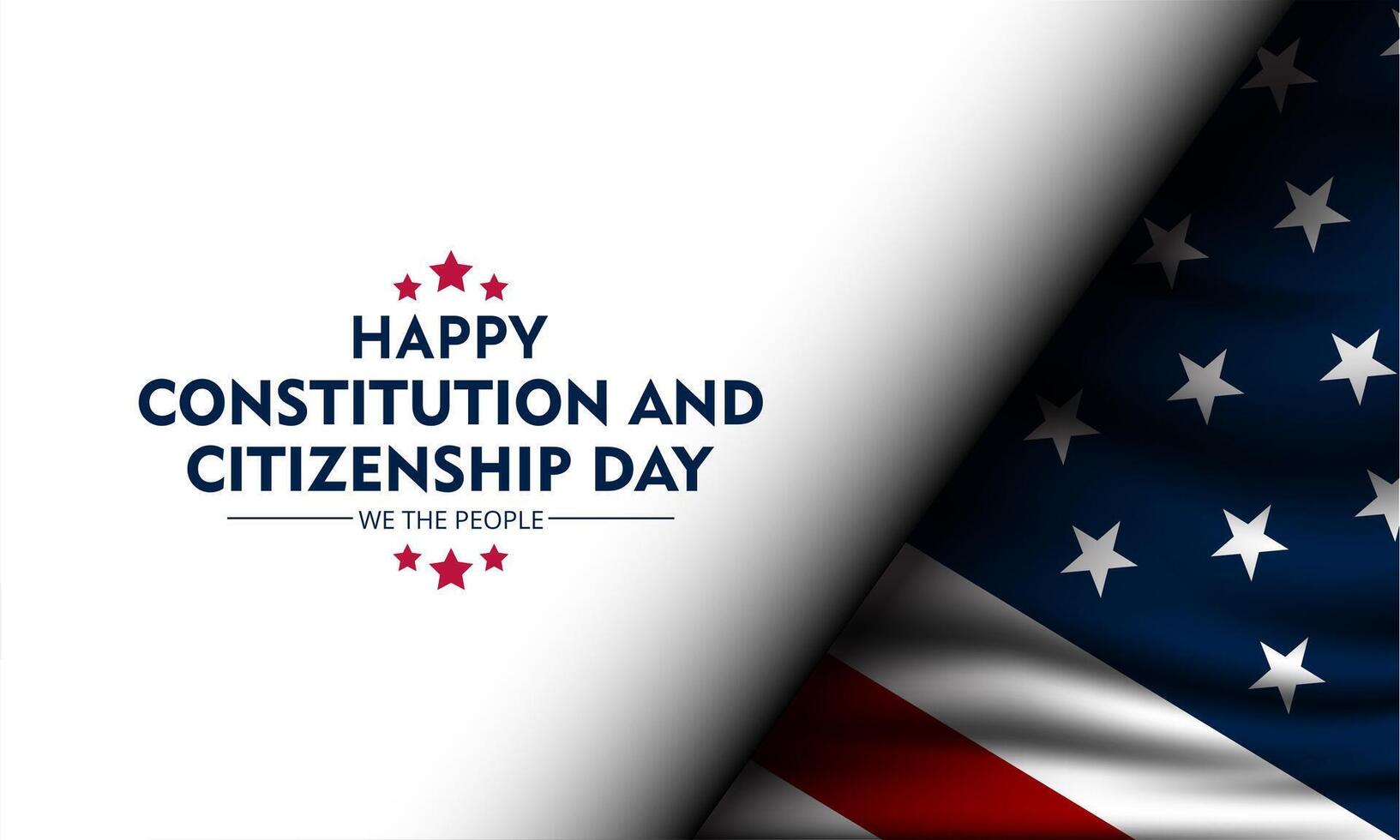Happy Constitution and citizenship day United States Of America background illustration vector
